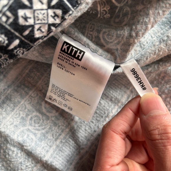 Kith Morrocan Print Seersucker Shirt size 2XL - Picture 7 of 9